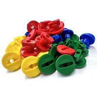 Moveandstic tube clips, set with 40 clips