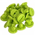Moveandstic tube clips, set with 20 clips applegreen