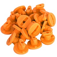 Moveandstic tube clips, set with 20 clips orange