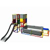 Move and stic climbing frame with slide and pool Massimo multi colored