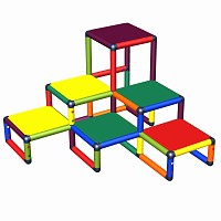 Moveandstic Martin climbing tower climbing frame climbing podium labyrinth multi colored