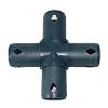 Moveandstic 4 way cross connector, gray