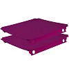 Moveandstic Set de 2 assiettes 40x40cm magenta