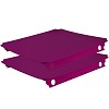 Moveandstic set of 2 plates 40x40cm magenta 