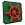 move and stic plate 40x40cm green with pirate steering wheel red 