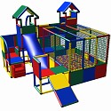 Moveandstic Mia - Play Structure with Ball Pool, 2 Towers and Toddler Slide
