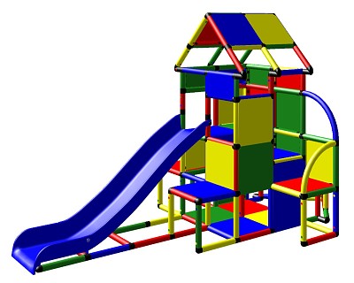 Moveandstic Lisa - Climbing Tower with Slide and Attachment