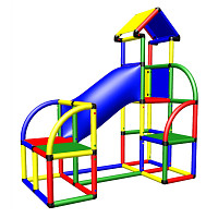 Moveandstic - Climbing Tower with Crawling Tube and Exit