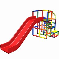 Move and Stic climbing tower CARO with slide multi color