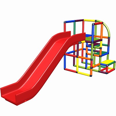 Move and Stic climbing tower CARO with slide multi color