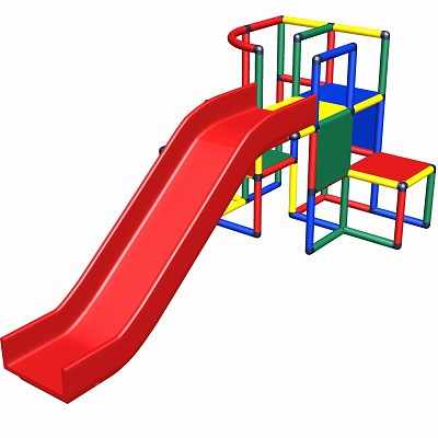 Move and stic - SABRINA climbing and sliding framewith big multi slide multicolor