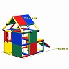 Moveandstic Lennard play house with podium and toddlers slide, window and door 1