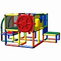 Move and Stic - Plan de jeu EVA avec volant multicolore