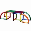 Move and stic seating bench and bridge Schan multi colored