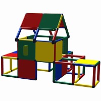 Moveandstic Luis multi color - play house with roof and telephone