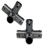 Moveandstic 4 way connector, black - Set of 2
