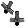 Moveandstic 4 way connector, black - Set of 2