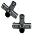 Moveandstic set de 2 raccords de pièce à 4 bras, noir