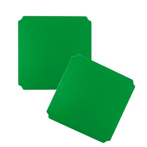 Moveandstic set de 2 assiettes 40x40 cm, vert