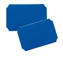 Moveandstic set de 2 assiettes 20x40 cm, bleu