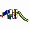 Move and Stic - Sporty climbing tower with slide and crawling tube Multicolor
