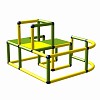 Moveandstic Sonja - climbing area , apple-green, yellow