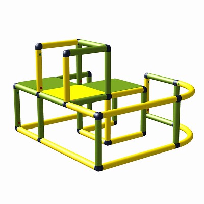 Moveandstic Sonja - climbing area , apple-green, yellow