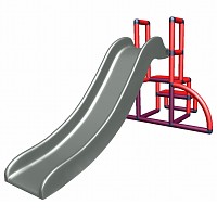 my first slide Alma - red magenta apple-green baby slide with entrance set Easy - garden slide - MAS children slide 