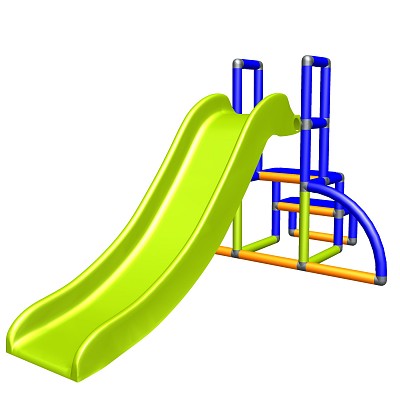 My first slide Alma - blue orange apple green - baby slide with entry set Easy - garden slide MAS children slide