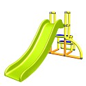 my first slide Alma - baby slide with entrance set yellow orange apple-green Easy garden slide MAS children slide