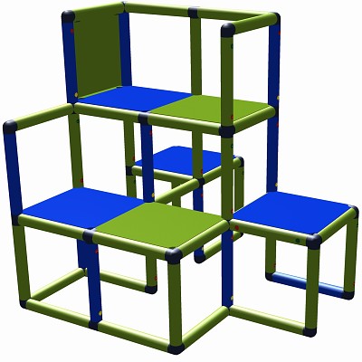Move and Stic - Climbing tower NICO green/blue