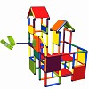 Moveandstic - Château de jeu et d'escalade Franz avec plateau fonctionnel Téléphone en multicolore