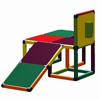 Moveandstic motoric trainer fredy - climbing level toddler slide multi color