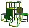 Moveandstic Profi construction kit - green, apple green and titanium gray Profi construction kit - green, apple green and titanium gray