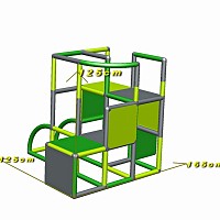 Profi construction kit - green, apple green and titanium gray dimensions