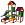 Play tower Gesa - Climbing tower for toddlers with slide and fabric inserts, apple-green/ orange/ magenta Play tower Gesa - Climbing tower for toddlers with slide and fabric inserts, apple-green/ orange/ magenta