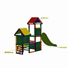 Gesa - Climbing Tower for Toddlers with Slide and Fabric Inserts, multicolor dimensions
