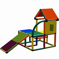 Move and stic - KUNO climbing frame with telephone functional panel multi color 