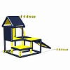 Moveandstic Kuno Ã  grimper avec plateau fonctionnel pour tÃ©lÃ©phone jaune/gris titane 1