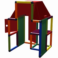 Move and Stic - Playhouse LUKE with bar counter Multicolor
