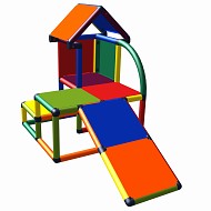 Moveandstic Mila - my little house with slant multicolor 