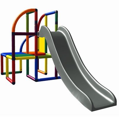 Moveandstic-Olaf play tower with slide multicolor 