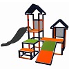 Move and Stic - Sliding tower FRANKA orange/titanium gray