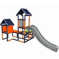 Move and Stic - Sliding tower FRANKA orange/titanium gray 0