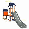 Move and Stic - Sliding tower FRANKA orange/titanium gray 1