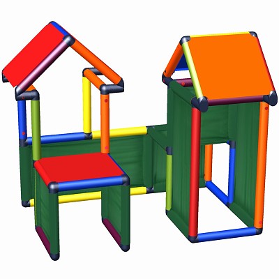 Move and Stic - My Little World Playhouse Multicolor