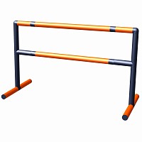 Move and Stic - Haie de sport BILL 75cm orange/gris titane