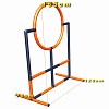 Minka und Fred - Agility dog sport ring 70cm high jump in orange/ titanium grey 1