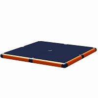 Minka and Fred - Puppy wobble plate orange/titanium gray