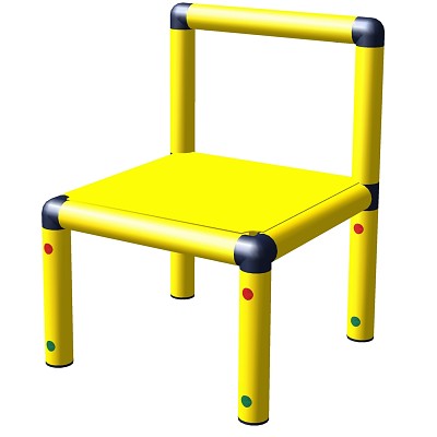 Moveandstic chair for kids yellow  